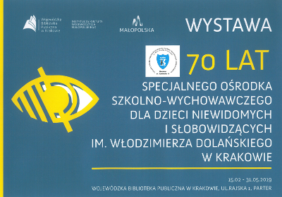 Plakat informujący o wystawie